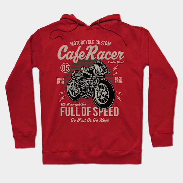 Cafe Racer Hoodie by PaunLiviu